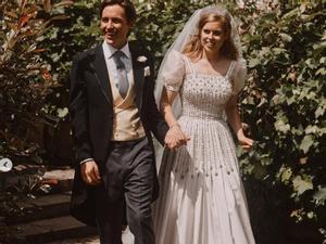 20/07/2020 FotografÃ­a oficial de la boda de Beatriz de York y Edoardo Mapelli en la capilla del Palacio de Windsor