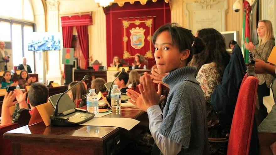 Los niños de Málaga analizaron por un día los problemas de la ciudad.