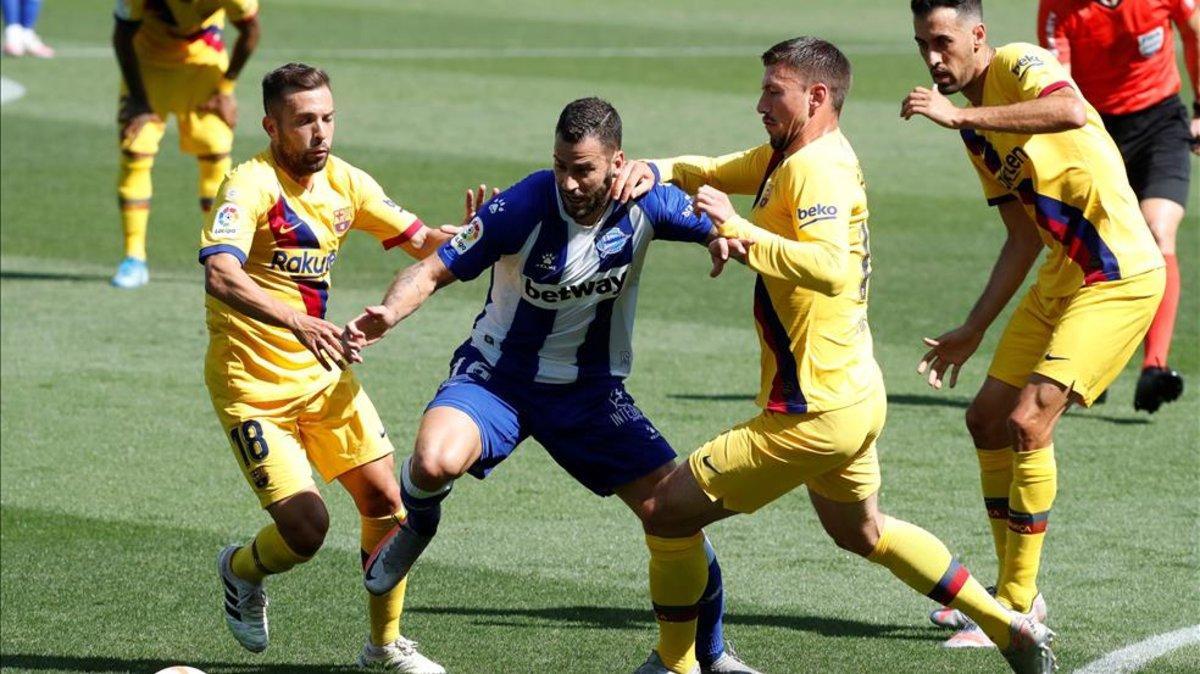 Lenglet se rompió en Vitoria