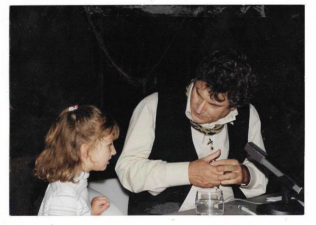Jesus Quintero con su hija Lola en una foto de archivo.