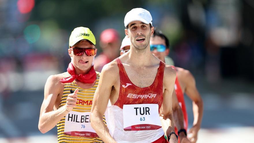 Marc Tur roza el bronce en los 50 kilómetros marcha