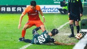 Sestao-Andorra, en Las Llanas
