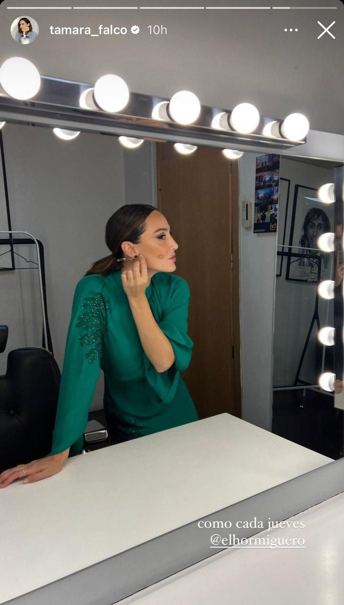 Tamara Falcó con vestido de Zara en 'El Hormiguero'