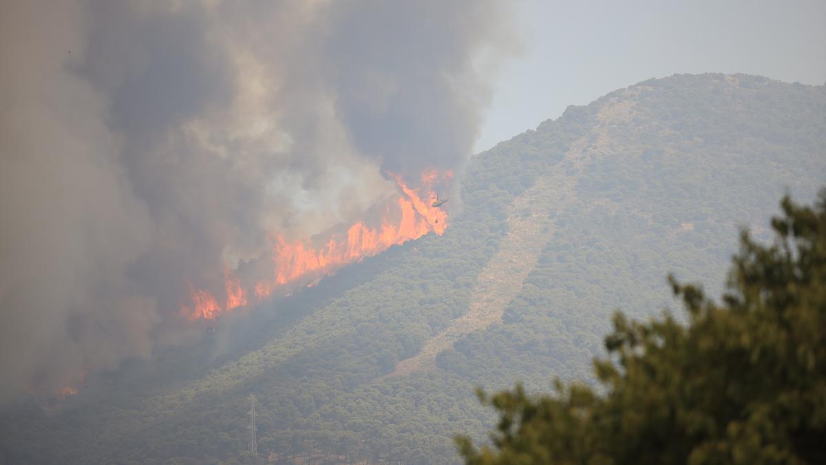 Declarado un incendio en la Sierra de Mijas