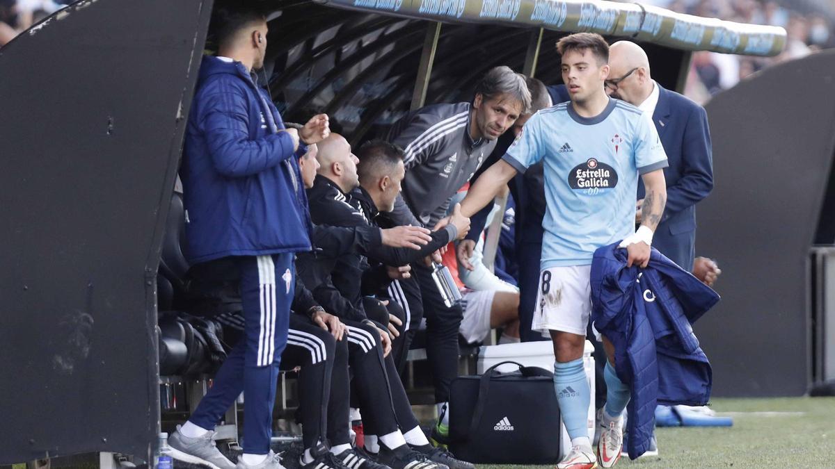 Fran Beltrán, en el partido contra el Villarreal.