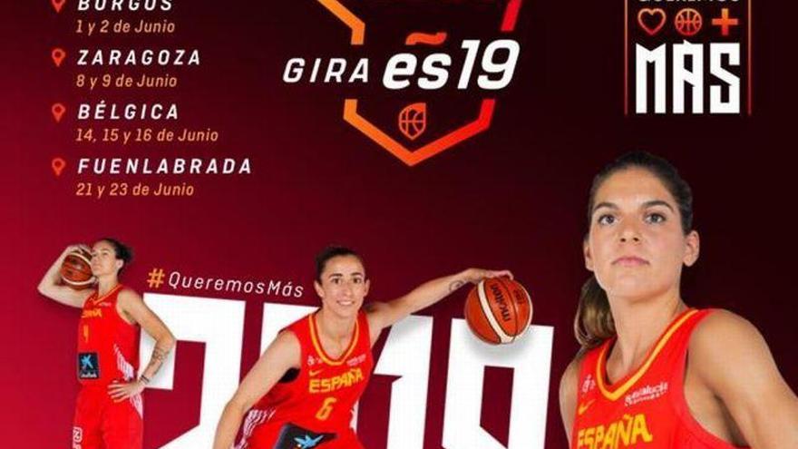 La selección española femenina jugará en Zaragoza el 8 y 9 de junio