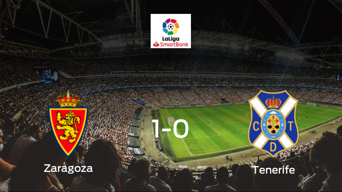 El Real Zaragoza gana 1-0 en casa al Tenerife