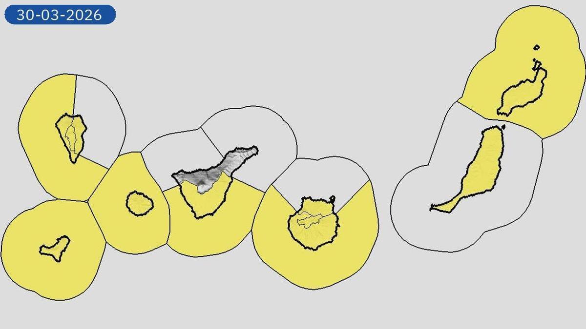 Pronóstico del tiempo 30 de marzo hasta el 3 de abril