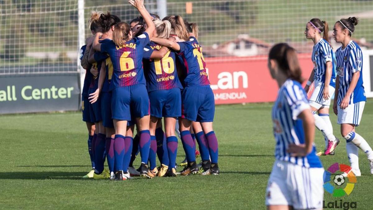 El Barça femino sigue sumando de tres en tres