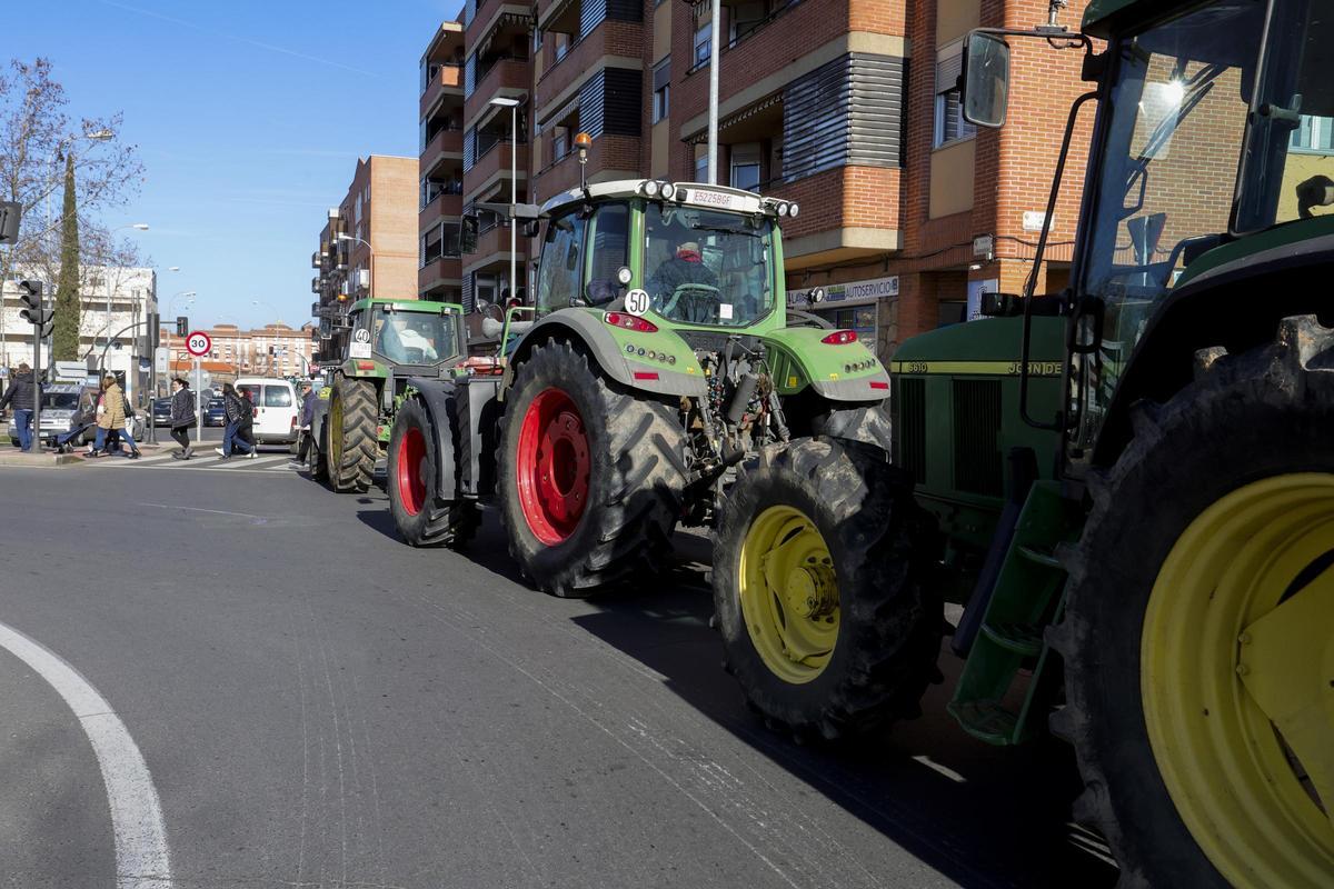 Protesta de tractores en Salamanca