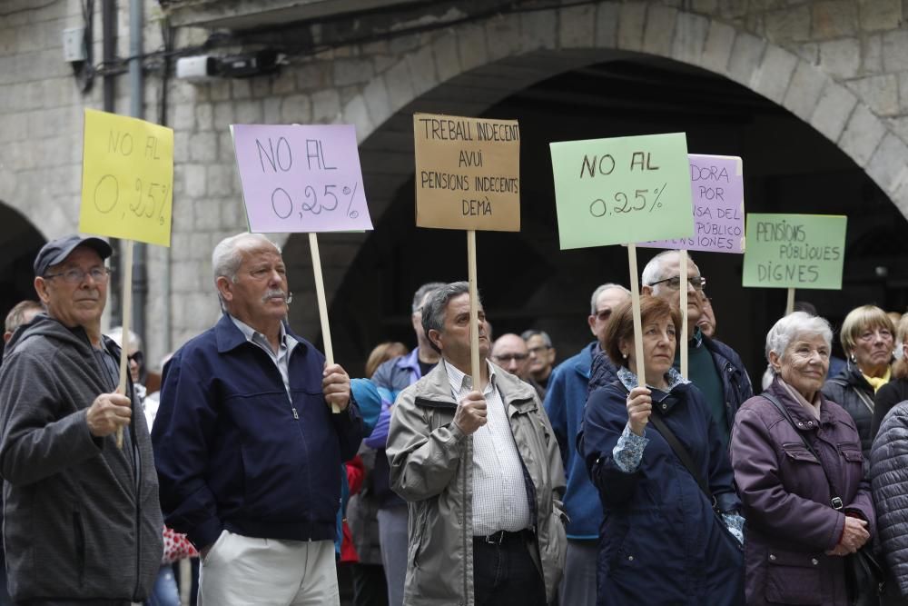 Manifestació a Girona contra el pla de pensions paneuropeus