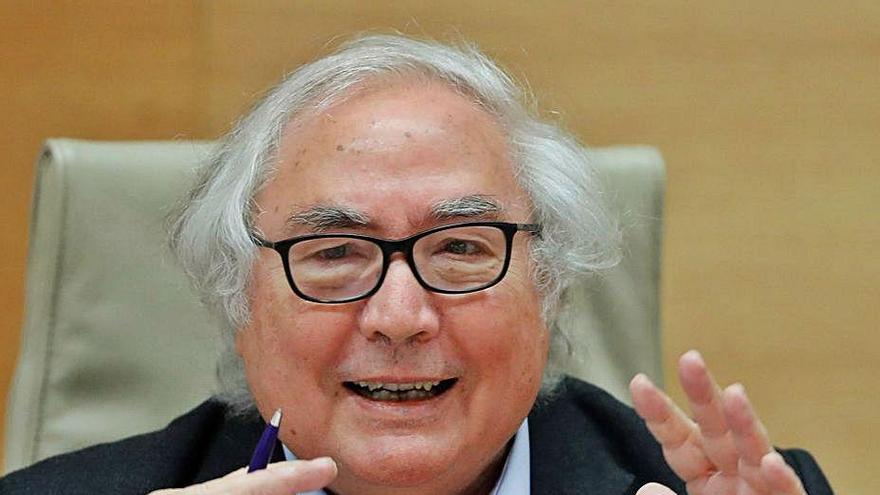 Manuel Castells, en una de sus comparecencias.