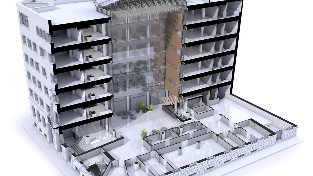 Imagen de cómo será el interior del centro de especialidades