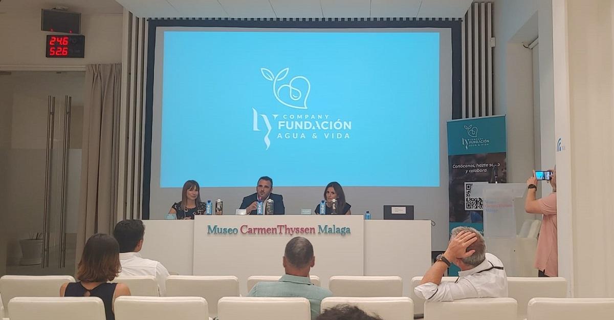 La presentación de la Fundación Ly Company, en el Museo Thyseen de Málaga.