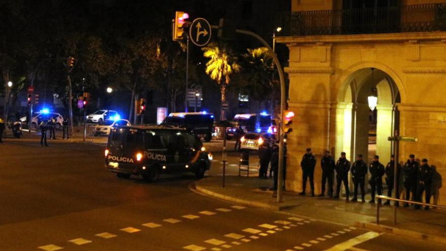 La plaça d&#039;Antonio López, entre Via Laietana i Passeig de Colom