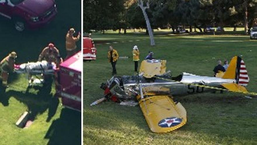 Harrison Ford, herido tras estrellar su avioneta