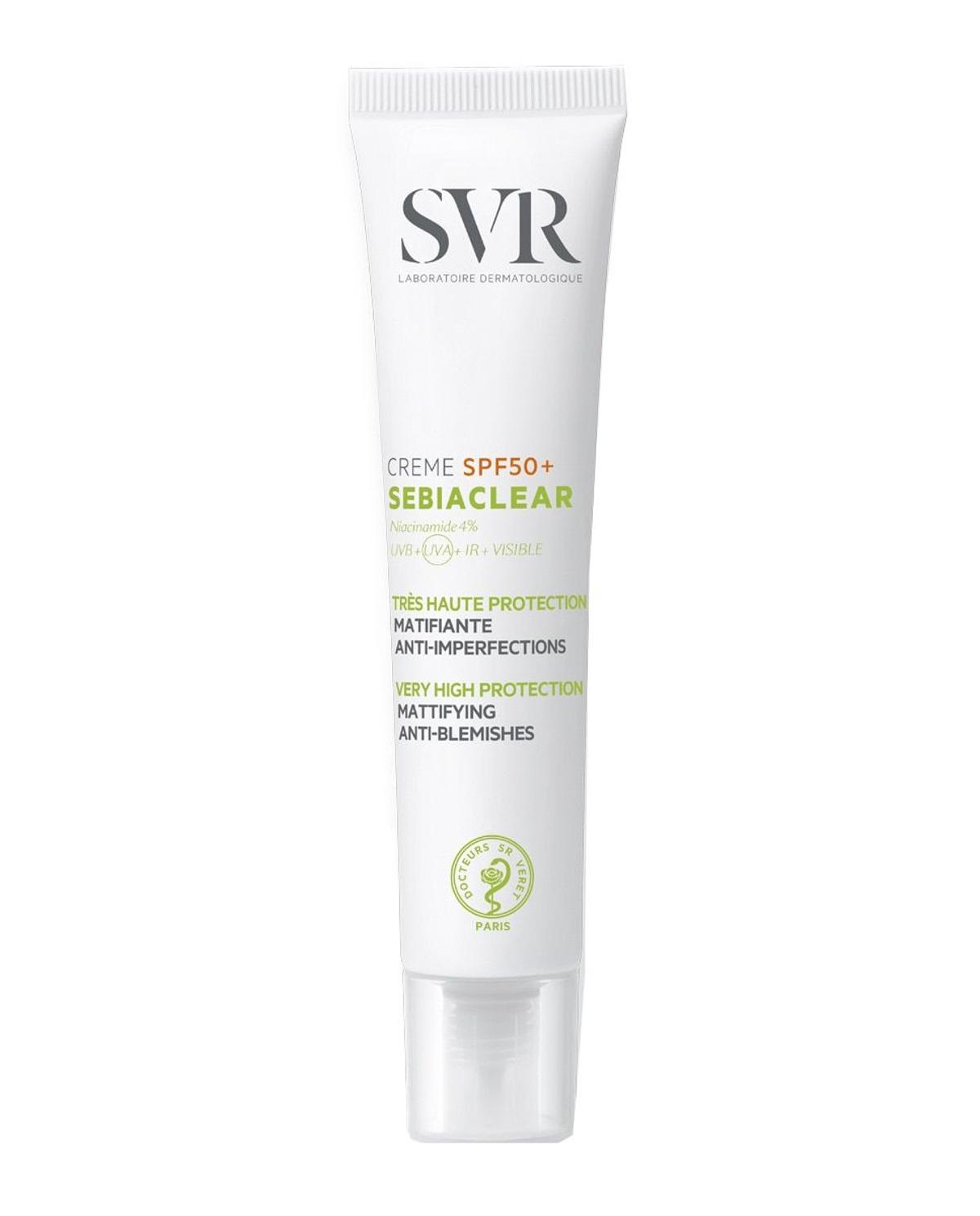 Protección Sebiaclear Crème SPF50+, de SVR