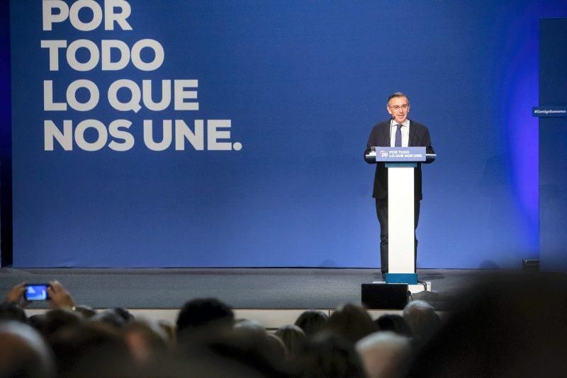 Mitin de Pablo Casado en Zaragoza el 6 de noviembre de 2019