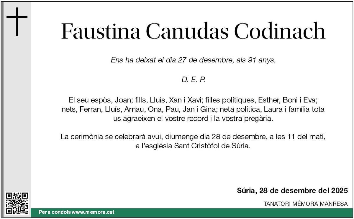 Faustina Canudas Codinach