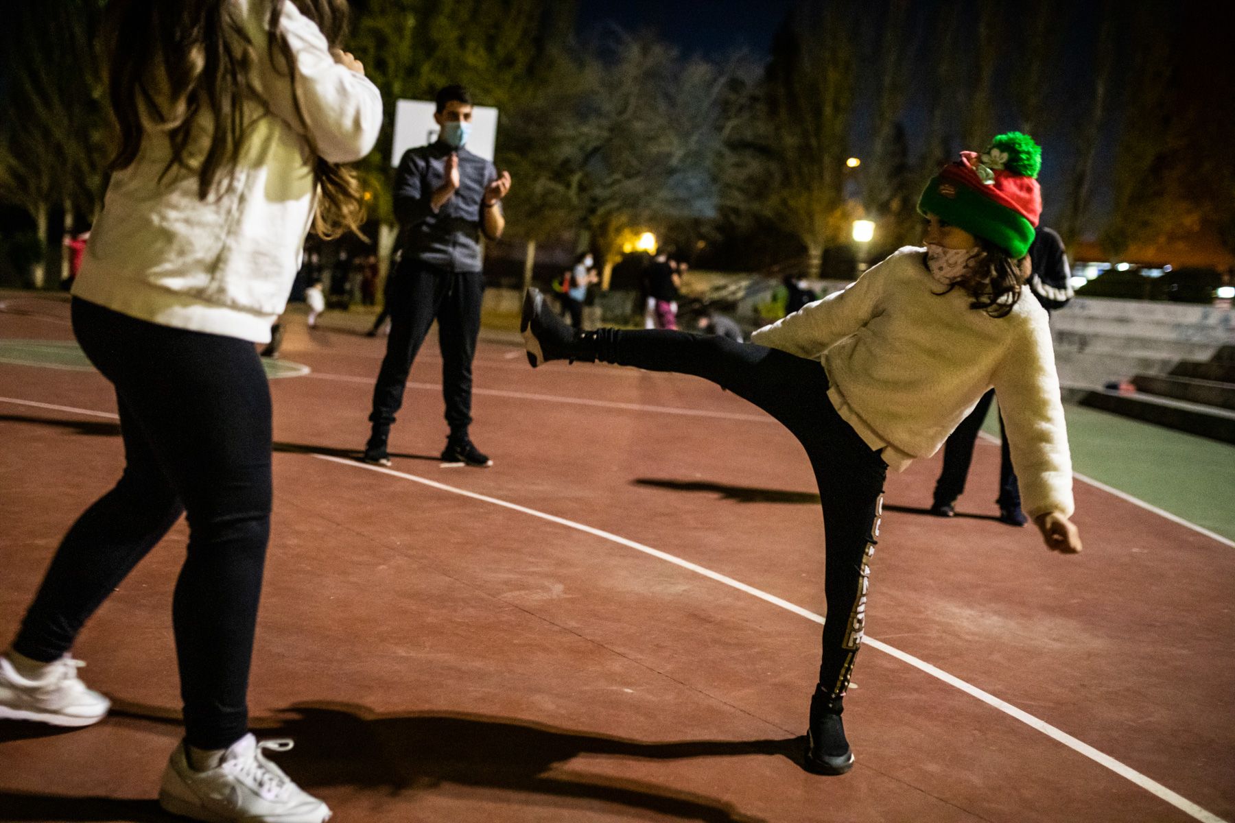 El parque León Felipe de Zamora se convierte en gimnasio