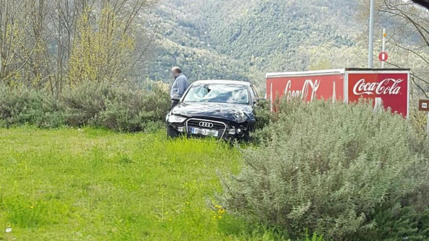 El vehicle poc després de l&#039;impacte