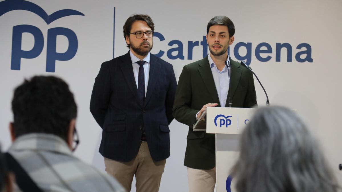 El portavoz del PP, Ignacio Jáudenes, este viernes en una rueda de prensa