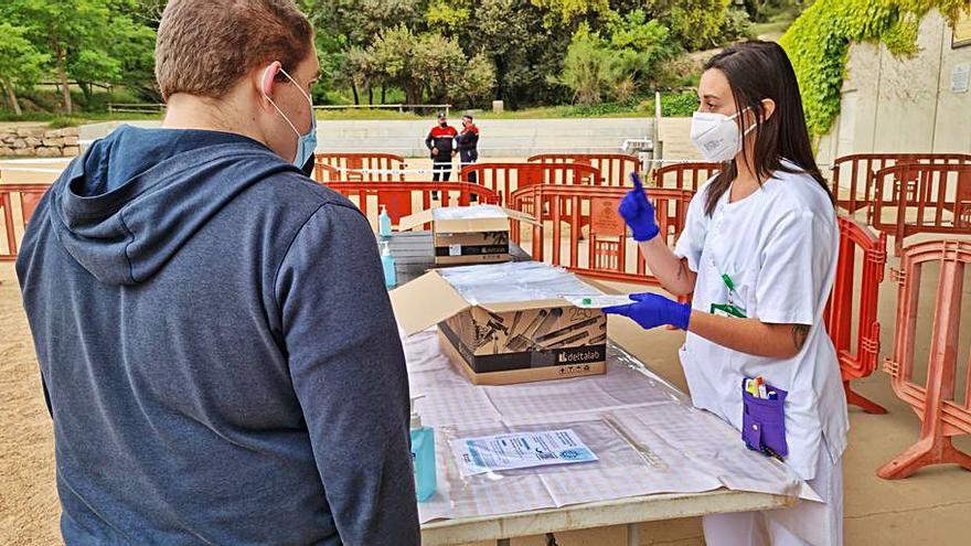 El cribratge a Lloret, ahir. | AJUNTAMENT DE LLORET DE MAR