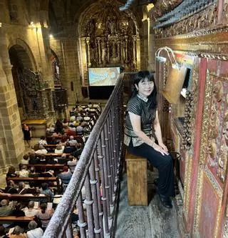 Izumi Kando lleva a Valdediós música barroca y japonesa en la clausura del Ciclo de Órgano de Villaviciosa
