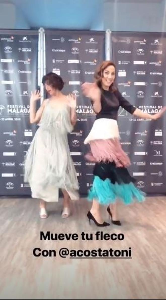 Belén Cuesta y Toni Acosta en Málaga