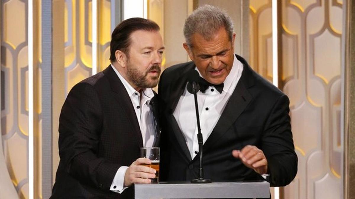 Ricky Gervais y Mel Gibson