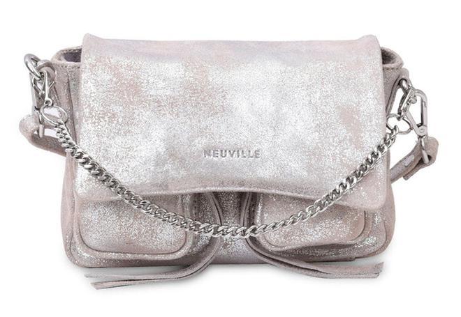 Bolso plateado de Neuville (precio: 129 euros)