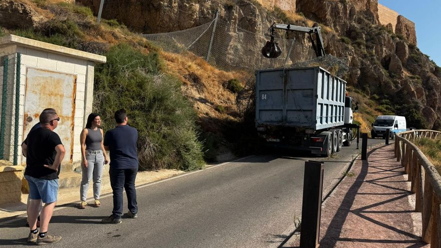 Arrancan los trabajos previos a la recuperación del segundo acceso del Castillo de Lorca
