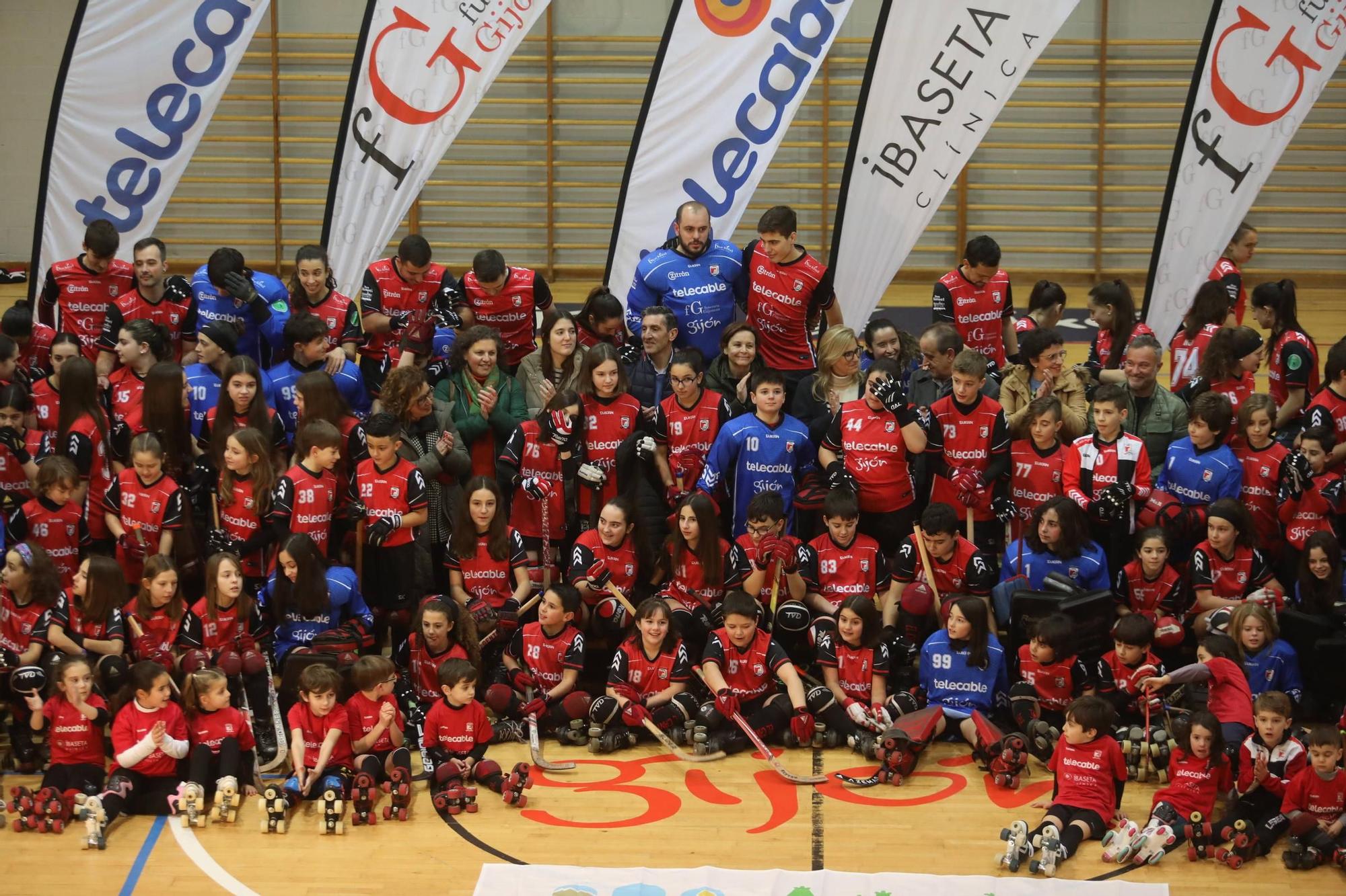 Presentación de los equipos del Telecable de Gijón de hockey sobre patines
