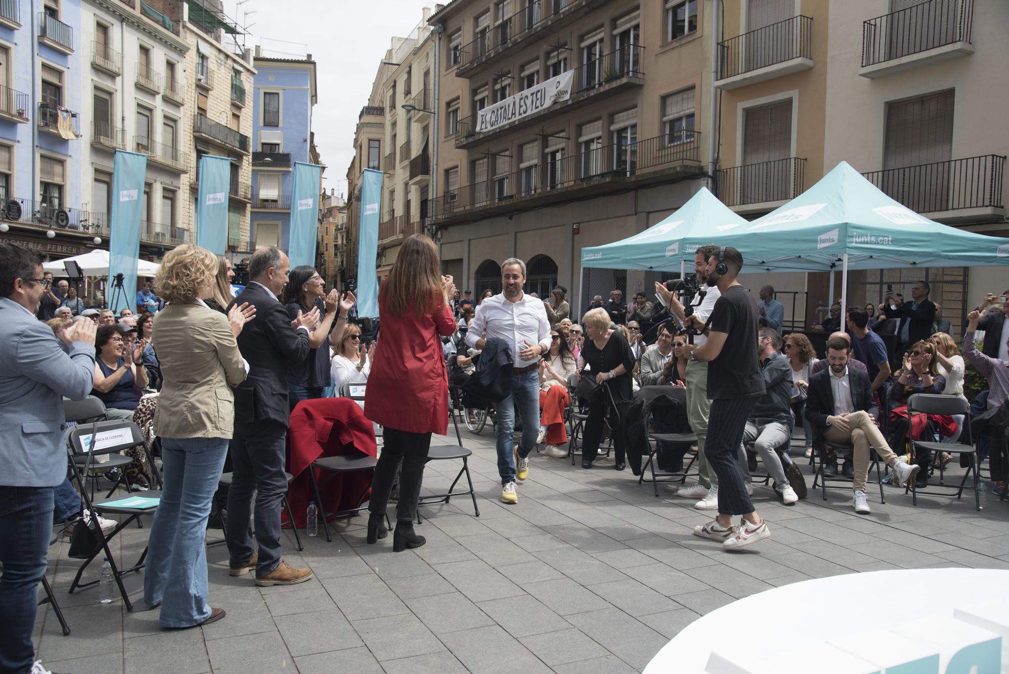 Acte central del candidat a l'alcaldia de Manresa de Junts, Ramon Bacardit