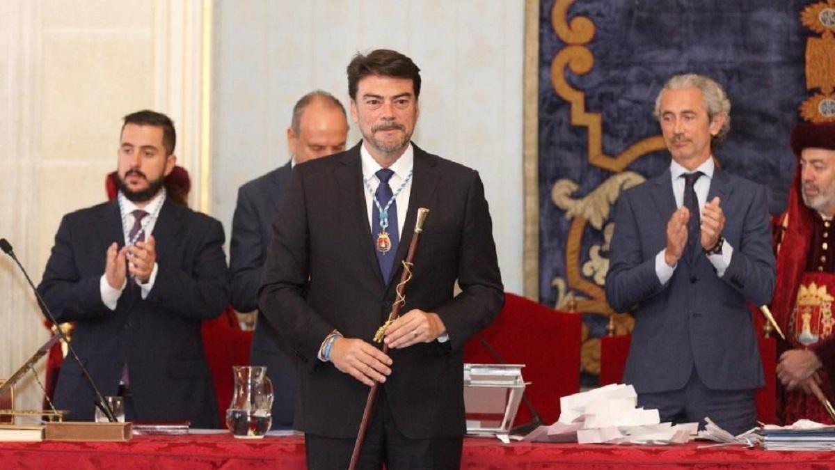 Luis Barcala, cuando tomó posesión como alcalde en 2019.