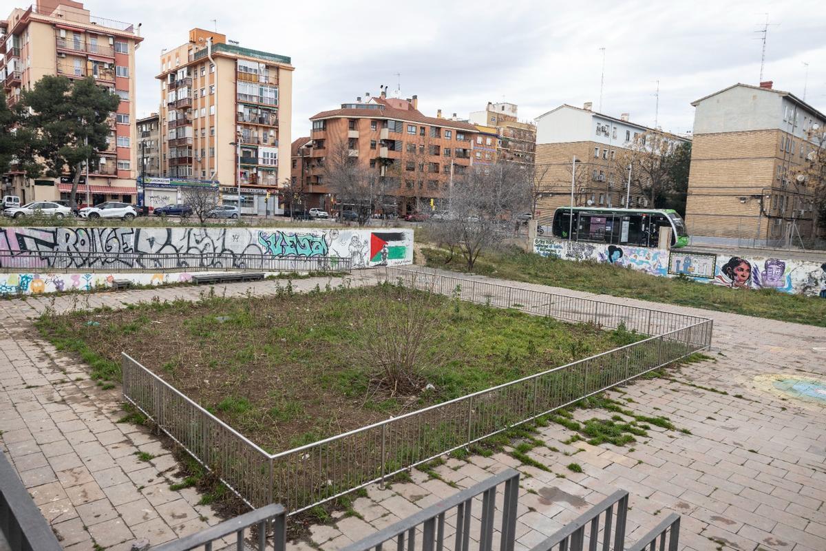 Parcela en la que se levantarán los nuevos pisos por parte de la nueva sociedad pública estatal Casa 47.