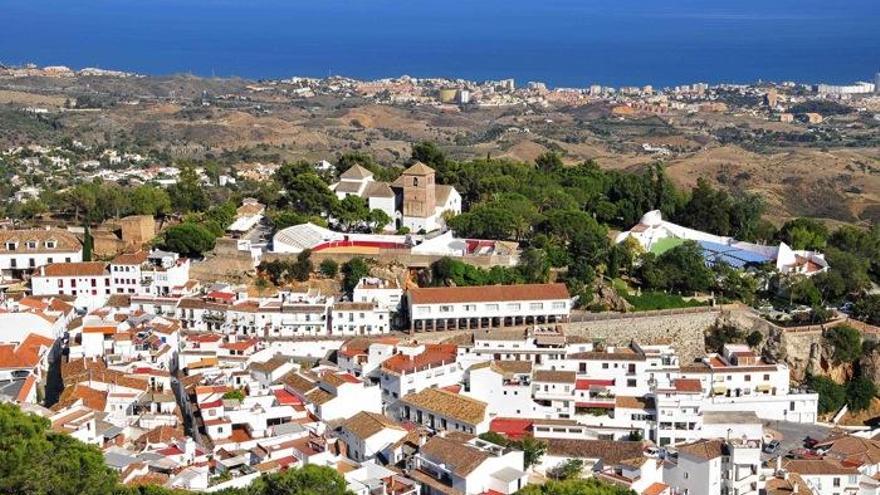 Imagen aérea de Mijas pueblo.