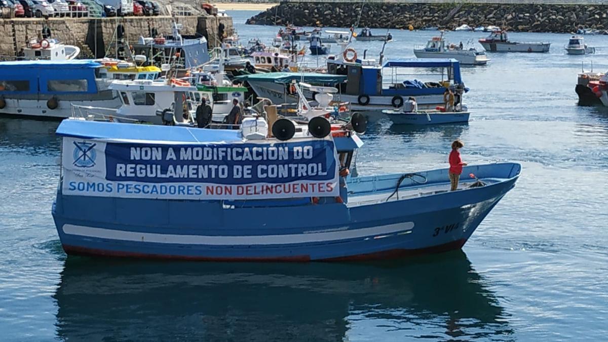 Protesta en O Morrazo.