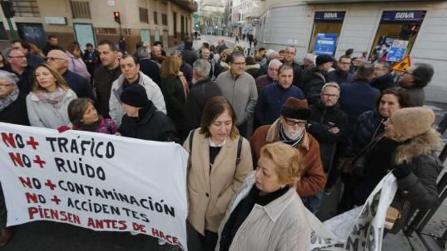 Nueva protesta Vecinos vuelven a la carga contra las obras de Alfonso XII