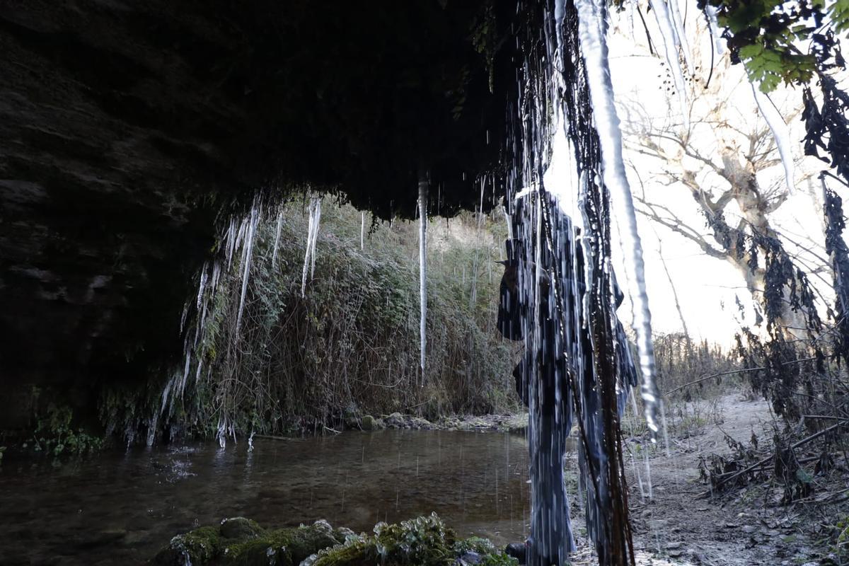 Mañana de frío y hielo en la sierra de Mariola Mañana de frío y hielo en la sierra de Mariola