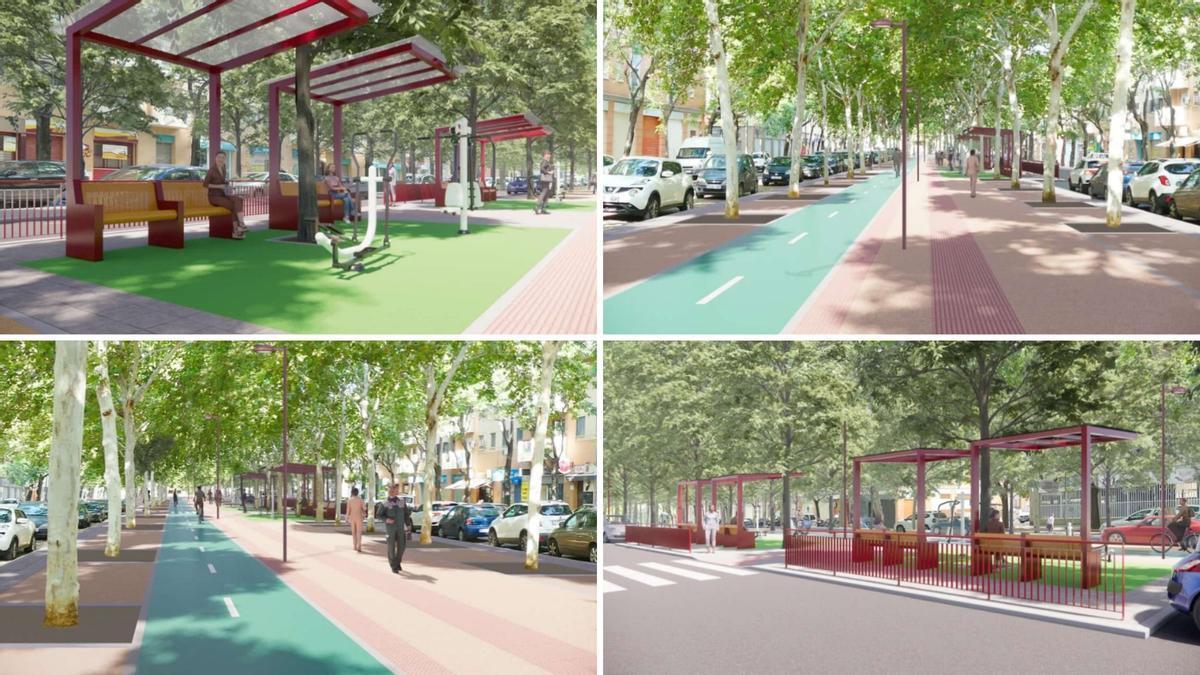 Recreación del futuro aspecto de la Avenida.