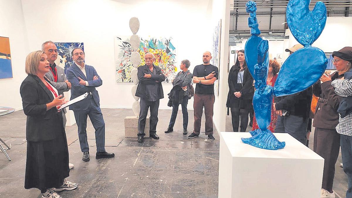 Homenaje a Manuel Ojeda en la feria Estampa de Madrid.