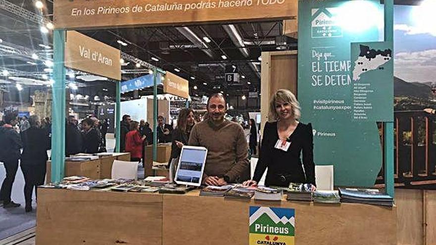 Els tècnics del Patronat de Turisme de Puigcerdà a l&#039;estand de Fitur