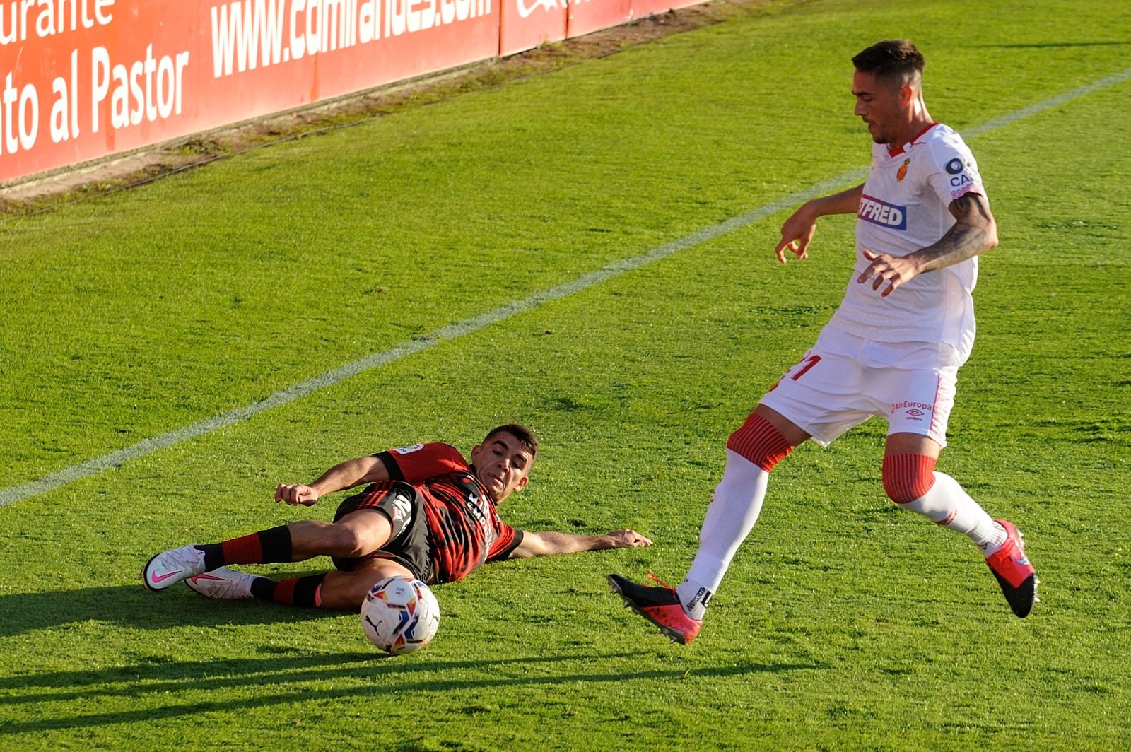 Mirandés-Mallorca: Los bermellones dan por bueno el empate