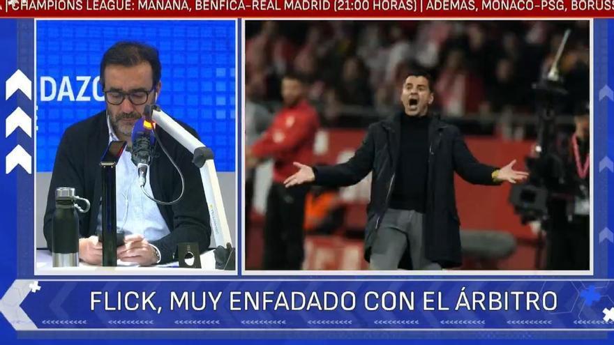 Míchel: "Este tipo de jugadas de pisotones, creo que se alejan del fútbol"