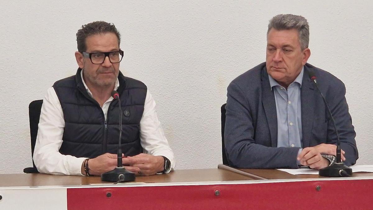 Jose Cabanes y Martínez Mus, durante la jornada sobre el colector oeste.