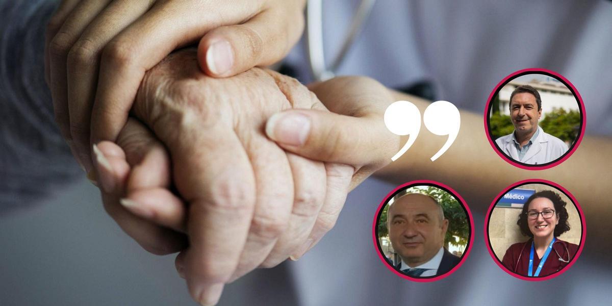 El doctor Jesús Vargas, la doctora Beatriz Contreras y el doctor Juan Carlos Durán analizan la figura del geriatra en Andalucía.