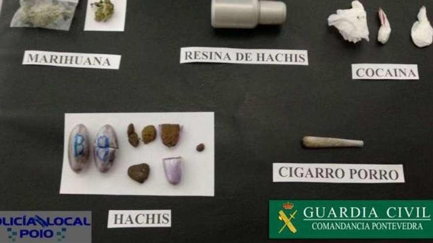 Efectos incautados en el interior del local. // Guardia Civil