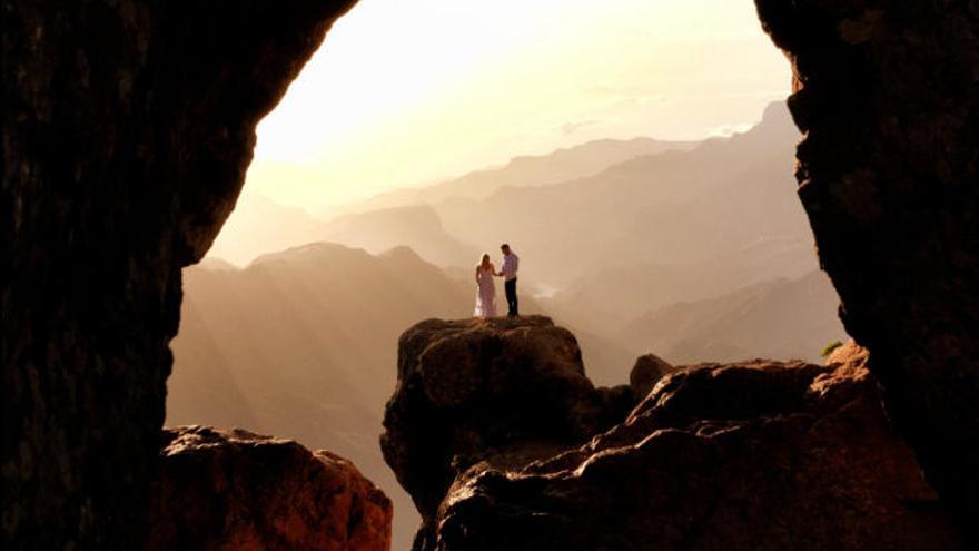 Los protagonistas de la fotografía viral en el Roque Nublo son unos turistas polacos