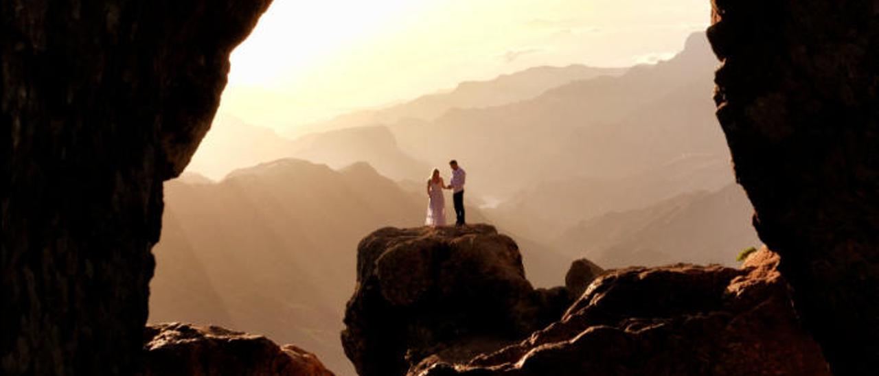 Los protagonistas de la fotografía viral en el Roque Nublo son unos turistas polacos